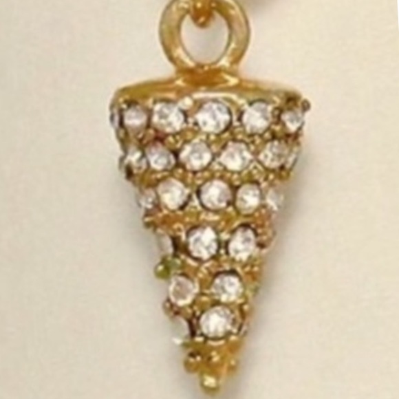 NWOT Gold Tone Crystal Tip Cuff - Picture 2 of 2
